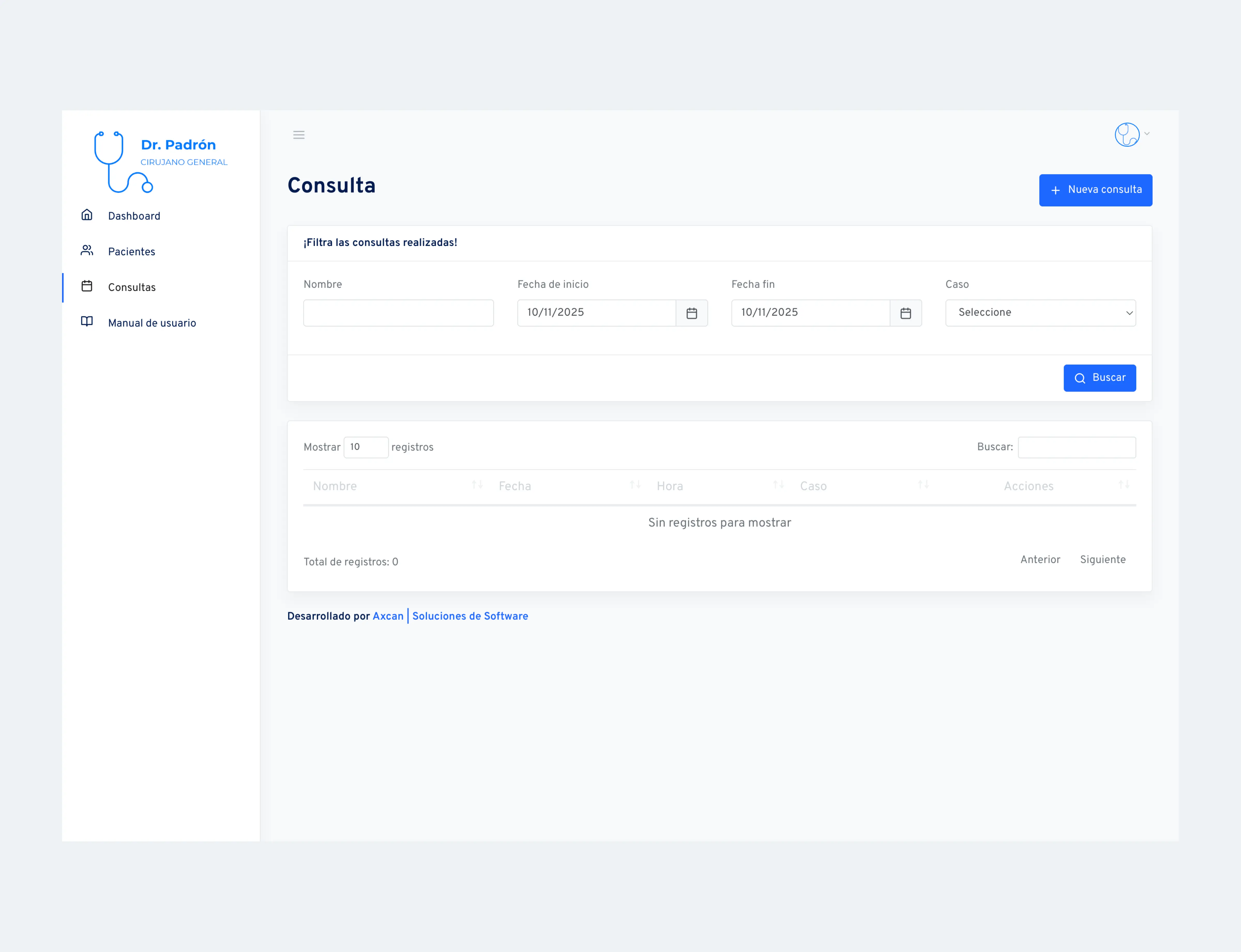 Dr. Mario Padrón Turrubiates - Consulta